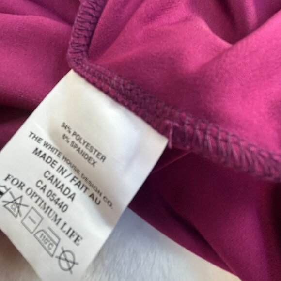 Sympli Womens Long Sleeve Cowl Neck Cropped Top Size 6 Magenta Pink Stretch - Picture 4 of 8